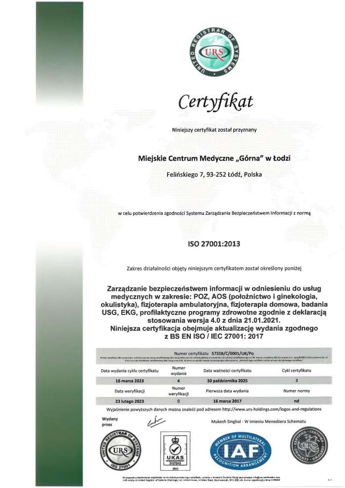 ISO 27001 Felińskiego