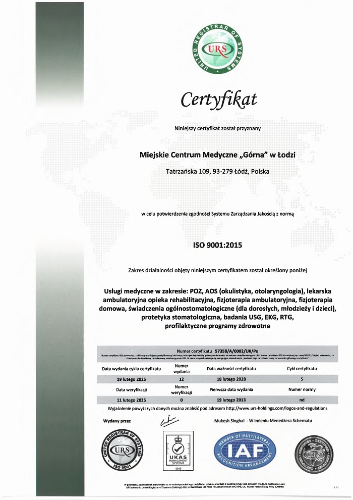 ISO 9001 Tatrzańska